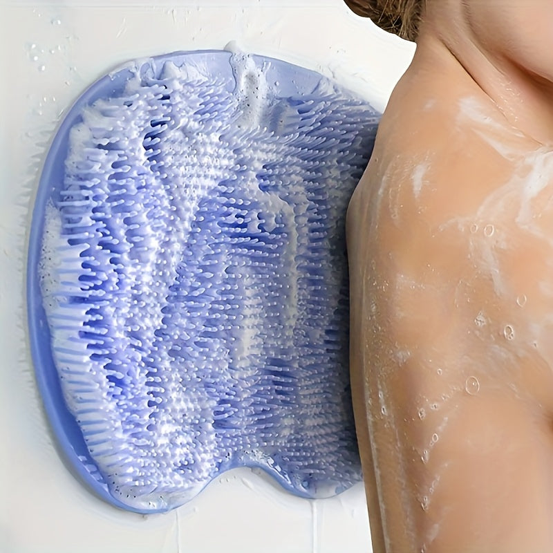 2 Piezas - Almohadilla de Masaje para Pies de Silicona para Baño RV, Almohadilla Exfoliante Antideslizante con Ventosas, Masajeador de Espalda Montado en la Pared, Accesorio para Ducha RV, Ideal para Hogar Familiar