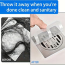 10pcs Pegatinas Desechables para Red de Drenaje de Ducha, Pegatinas de Filtro para Drenaje de Suelo y Nuevos Filtros de Drenaje para baños y bañeras, 10.01*10.01cm, Blanco