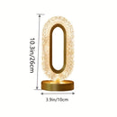 1 lujosa lámpara de mesa ovalada de cristal, lámpara de carga USB para oficina, lámpara de mesa decorativa de luz nocturna para sala de estar, adecuada para dormitorio, sala de estar, decoración de fiestas y cenas, lámpara creativa
