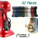 32 piezas, organizador de cables de electrodomésticos de cocina mejorado, pegado, organizador de cables de electrodomésticos, envolvente de cables para electrodomésticos de cocina, batidor, cafetera, olla a presión.