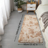 Alfombra de Área Esponjosa Beige Claro de Lujo - Suave, Peluda, Esponja de Alta Elasticidad, Base Antideslizante, Perfecta para Dormitorio, Sala de Estar o Debajo de la Mesa de Café - Decoración de Estilo Nórdico para el Hogar