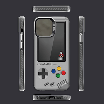Funda para iPhone 16 Pro Max, 16 Pro, 11 Pro Max, 16, 15, 14 Plus, 13, 12, XS Max, 15 Pro, XR, 15 Pro Max, 14, 13 Pro, 12 Pro Max, con diseño de consola de juegos, minimalista, elegante y resistente a golpes