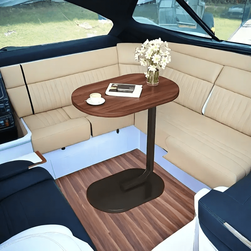 [2 Colores Disponibles] Mesa Pequeña En Forma De C De Estilo Moderno Y Sencillo | Diseño De Estilo Nórdico, Versátil Para Todos Los Estilos De Hogar, Lujo Ligero Y Alta Apariencia, Estable Y Duradera!