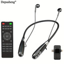 Conjunto de auriculares inalámbricos Depusheng, auriculares deportivos inalámbricos de alta calidad, con micrófono 3 en 1 y receptor, reducción de ruido, larga vida de la batería - Ideal para transmisiones en vivo, juegos y deportes.