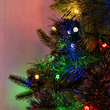 Extensión Luz LED Lineal 100 Luces 7.5m Cable Verde Multicolor 1433