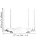 Ruta AC1200 de doble banda Gigabit WIFI 5, con una velocidad de transmisión de 1167Mbps, rica en rendimiento y alta integración, soporta la última tecnología WiFi 802.11ac, utiliza tecnología de multiplexado de señal inalámbrica MIMO, cumple plenamente c