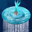 1 cabezal de ducha de acero inoxidable con efecto lluvia, acabado pulido cuadrado, instalación en pared/techo/colgante, accesorio de baño de alta presión con efecto cascada
