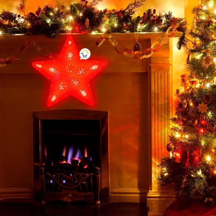 Estrella Luz LED Grande Ventana Puerta Navidad 2295RO