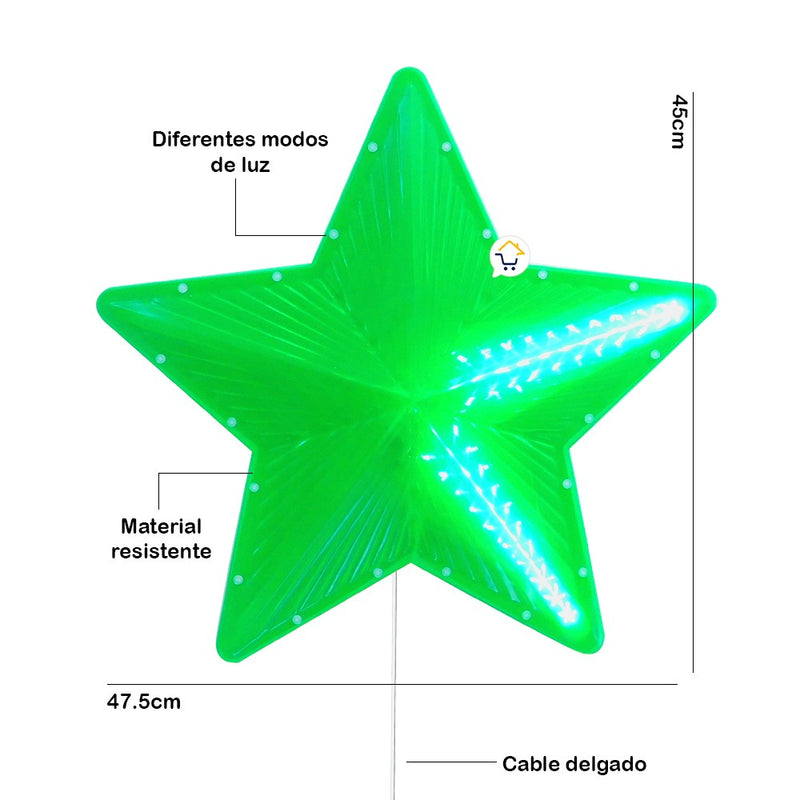 Estrella Luz LED Grande Ventana Puerta Navidad 2294V