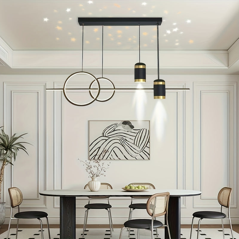 Linterna LED de Estilo Moderno para Comedor, Cocina, Sala, Dormitorio, Lámpara de Techo para Mesa de Comedor, Adecuada para Centros Comerciales, Salas, Oficinas, Cafeterías, Pasillos, Baños y Escaleras