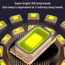 4 linternas LED recargables por USB con ajuste de brillo en 3 niveles, plástico duradero, iluminación portátil para emergencias, senderismo, asados, cortes de luz, garaje, campamento, sótano y decoración de jardín, equipo de campamento moderno