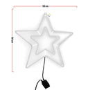 Estrella Luz Neón 5 Puntas Ventana Puerta Navidad 2202