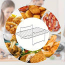1pc/1 Set, Rejilla De Asado Para Freidora De Aire, 20cm X 13cm, Bandeja De Horneado De Acero Inoxidable, Rejilla De Cocina Para Asar, Accesorios Para Freidoras De Aire, Herramienta De Cocina