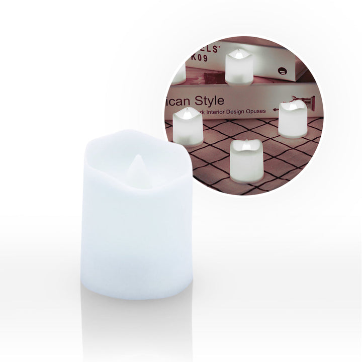 Vela Luz Led Pequeña X6 Decorativa AK3008