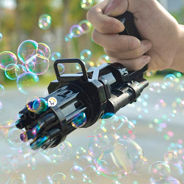 Pistola Ametralladora Lanza Burbujas Juguete Para Niños JMC0583B