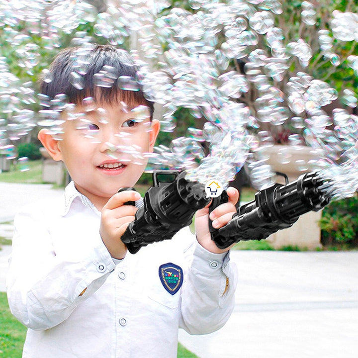 Pistola Ametralladora Lanza Burbujas Juguete Para Niños JMC0583B
