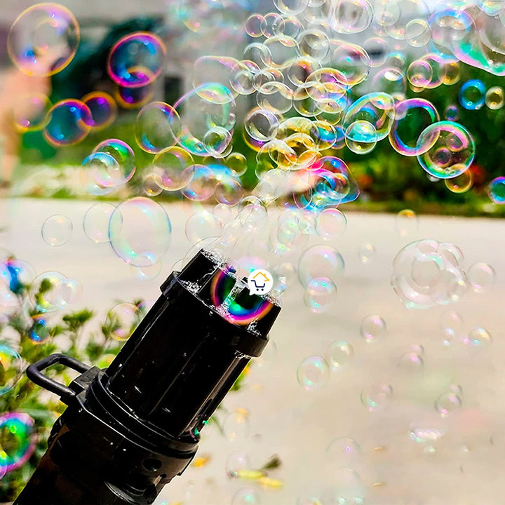 Pistola Ametralladora Lanza Burbujas Juguete Para Niños JMC0583B