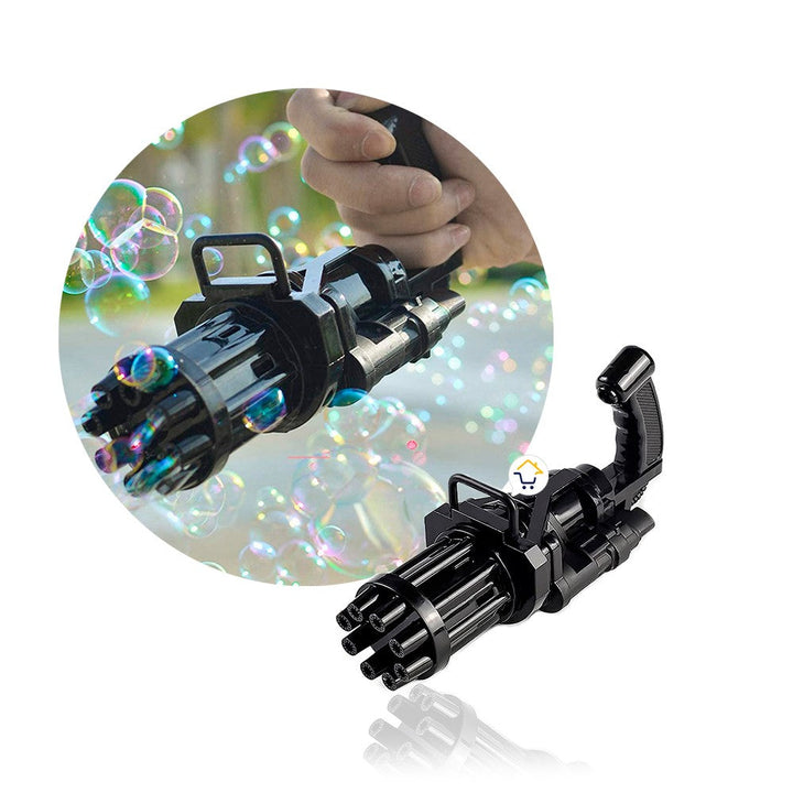 Pistola Ametralladora Lanza Burbujas Juguete Para Niños JMC0583B