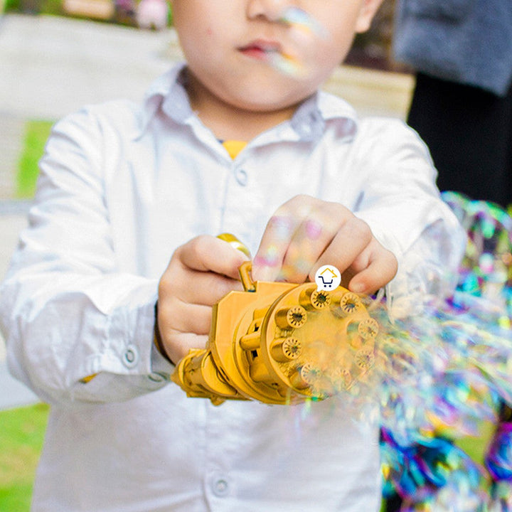 Pistola Ametralladora Lanza Burbujas Juguete Para Niños JMC0583B