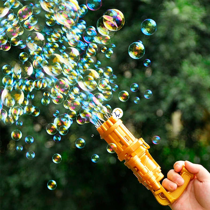 Pistola Ametralladora Lanza Burbujas Juguete Para Niños JMC0583B