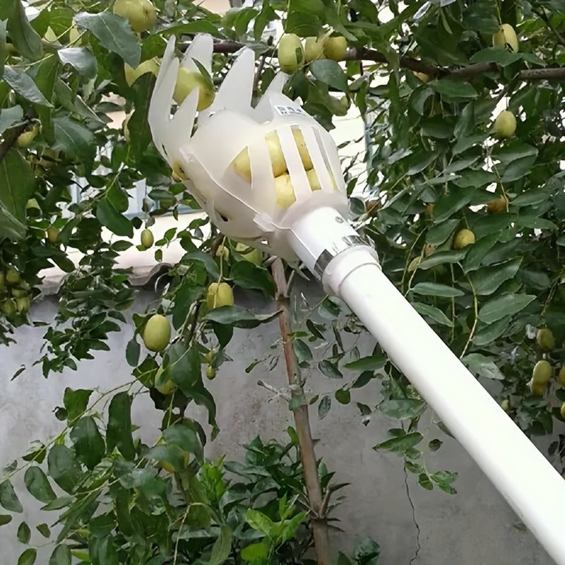 Herramienta ergonómica para recoger frutas - Polipropileno amarillo, reutilizable y ligera para cosechar en el jardín, ideal para huertos y granjas, material seguro para el consumo, herramienta para cosechar en el jardín | Equipo práctico para jardinería