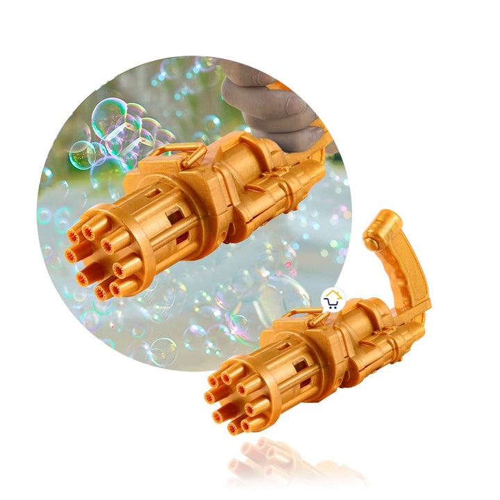 Pistola Ametralladora Lanza Burbujas Juguete Para Niños JMC0583B