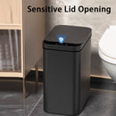 EANE Papelera inteligente con batería, cierre automático con sensor, montaje en pared, papelera automática completa para baño y sala de estar, funcionamiento ≤36V - Sin batería
