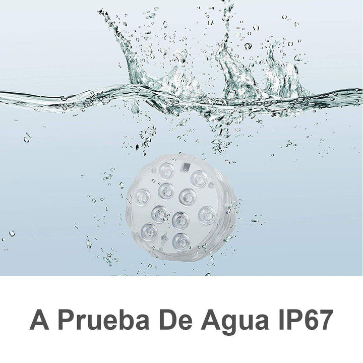 Luz LED Sumergibles Agua Piscinas Control Remoto Luces Multicolor ZTX-015