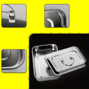 Un paquete, dos paquetes - Material de acero inoxidable, caja de instrumentos de nueve pulgadas, caja de instrumentos con o sin agujeros, adecuada para y almacenamiento de herramientas de uñas, tatuajes, herramientas dentales, etc.