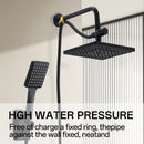 Un conjunto de material ABS, cubierta de cabezal de ducha de alto flujo, cabezal de ducha de mano dos en uno, manguera extendida, cabezal de ducha distribuidor de agua de tres vías, cabezal de ducha, accesorios de ducha