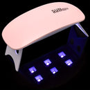 Lámpara UV portátil Sunmini para secar uñas de gel, plegable, con alimentación USB, diseño compacto para uso en casa y salón, secado rápido y ergonómico
