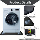 Almohadilla de lavadora de plástico de silicona con 4 bases elevadas para limpiar debajo, protector de suelo antideslizante, bandeja de refrigerador antiofusión, almohadilla de secadora multifuncional duradera, lavadora de vino para mini refrigerador, ma