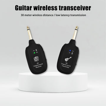 Sistema inalámbrico para guitarra/bajo: transmisor y receptor para guitarra eléctrica, pastillas acústicas e instrumentos de viento, y pastillas para bajo eléctrico | Transmisión de audio Hi-Fi para múltiples dispositivos