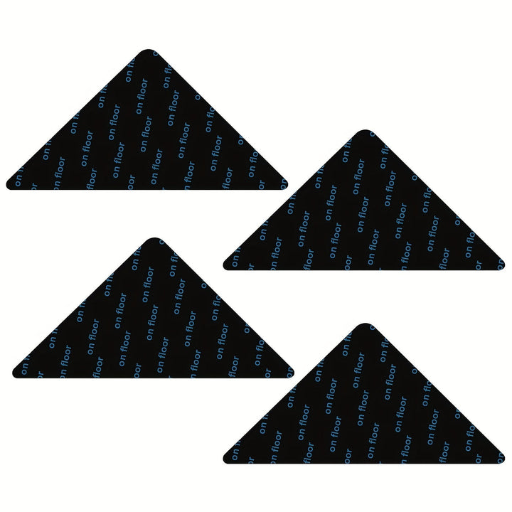 4/8/12 pzas Pinzas para alfombras, almohadillas antideslizantes para alfombras para pisos de madera dura y azulejos, cinta de alfombra reutilizable y lavable para alfombras de salas de estar, almohadilla adhesiva de doble cara para alfombra que mantiene