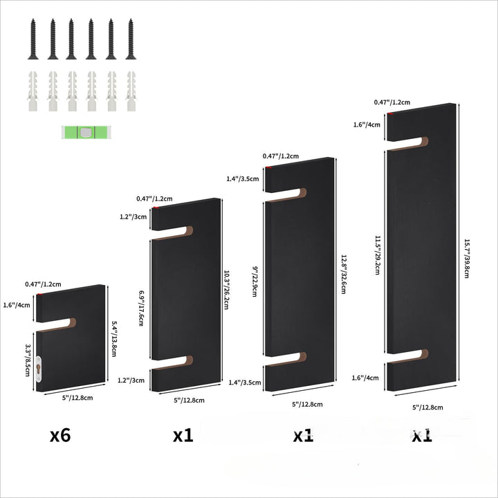 Estantes de madera de estilo Boho para montar en la pared, Diseño de cruz, Almacenamiento y exhibición multiusos para diferentes tipos de habitaciones, Estanterías verdes colgantes de la pared