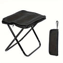Taburete Plegable de Aleación Ligera con Marco - 1pc Portátil para Acampar y Picnic al Aire Libre con Mochila, Ideal para Adolescentes, Accesorios de Pesca