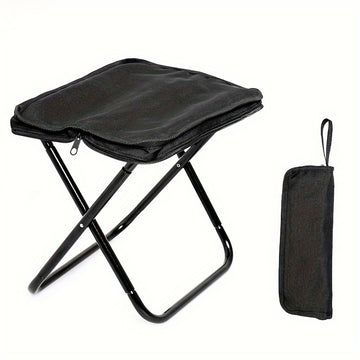 Taburete Plegable de Aleación Ligera con Marco - 1pc Portátil para Acampar y Picnic al Aire Libre con Mochila, Ideal para Adolescentes, Accesorios de Pesca