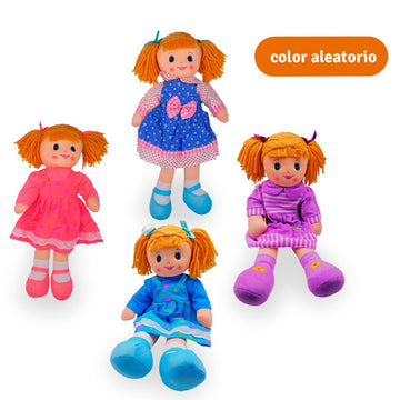 Muñeca De Trapo 50cm Peluche Grande Suave Con Vestido Niñas Bebés NL16-3