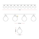 Luces Micro Led 3 M Burbuja X10 Bombillos Navidad JN34A