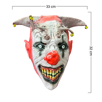 Máscara Payaso Arlequín de Látex Halloween Disfraz OF-1592