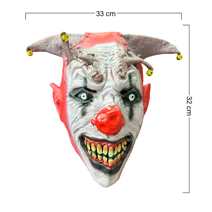 Máscara Payaso Arlequín de Látex Halloween Disfraz OF-1592