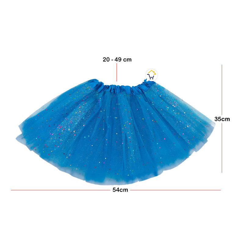 Tutú Confetti Niñas Colores Falda Ballet Disfraz TUCO01