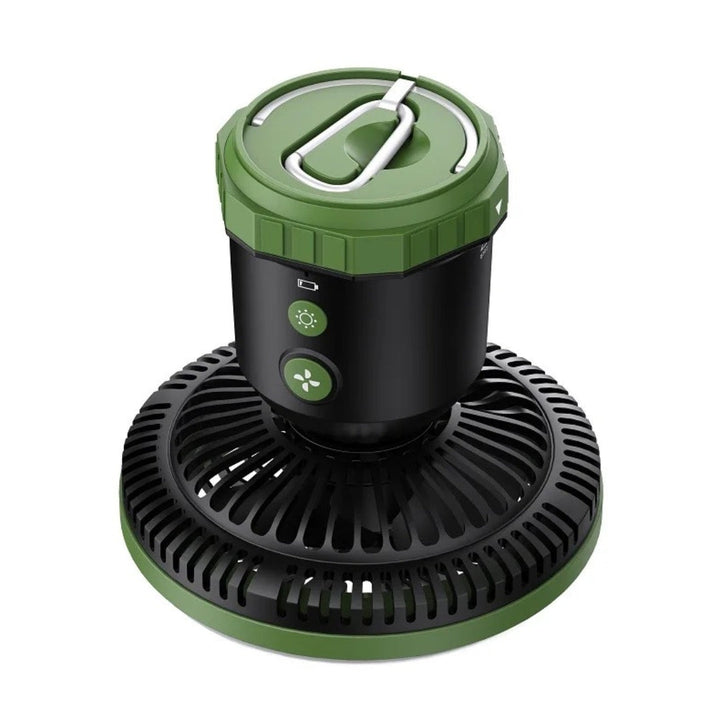 Mini Ventilador Para Camping Recargable Con Luz Led B19