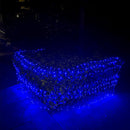 Luces Malla LED 480 Luces 4x1 M Luz Navidad Azul Cable Transparente LEDN480L