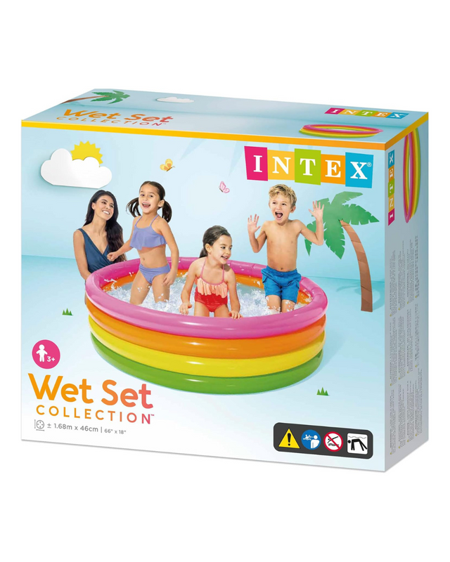 PISCINA INFLABLE ARCO IRIS