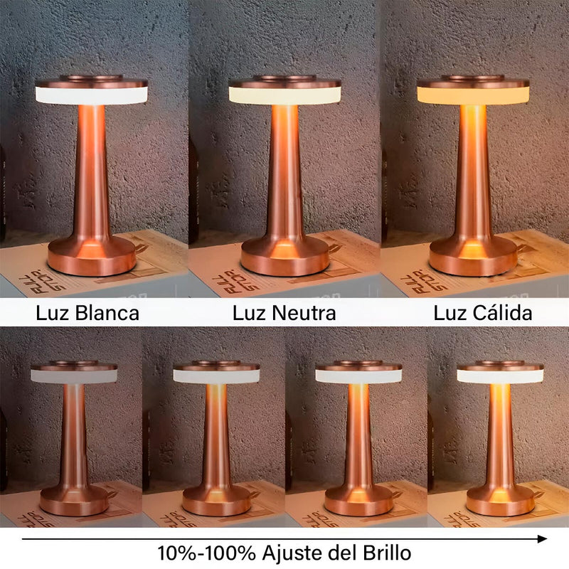 Lámpara de Escritorio Táctil Inalámbrica Recargable 3 Modos de Luz 427-1