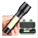 Super Mini Linterna Led Recargable Luz Zoom Largo Alcance