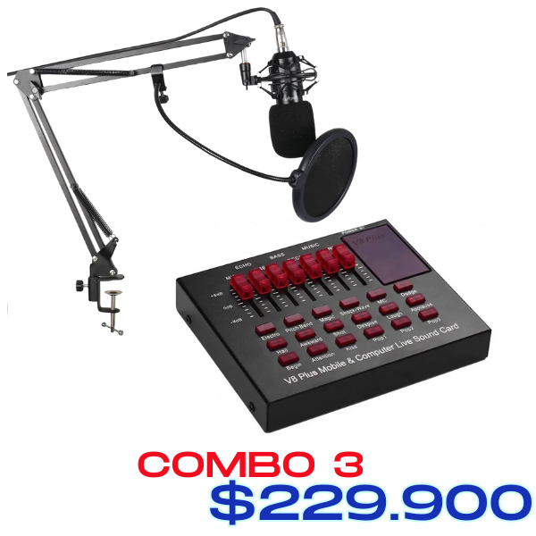 Micrófono Condensador Profesional Brazo Tijera BM800