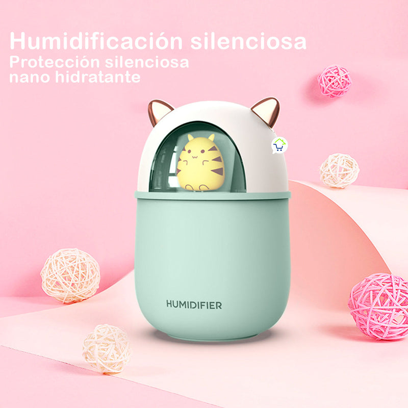 Humidificador Difusor Aromas LED Kawaii Ambientador Aromaterapia A108