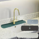 1 pza Alfombrilla de silicona para fregadero, protector contra salpicaduras, almohadilla de drenaje para fregadero de cocina para colocar detrás del grifo, alfombrilla para secar platos para encimera, baño, casero, tapete pequeño para grifo